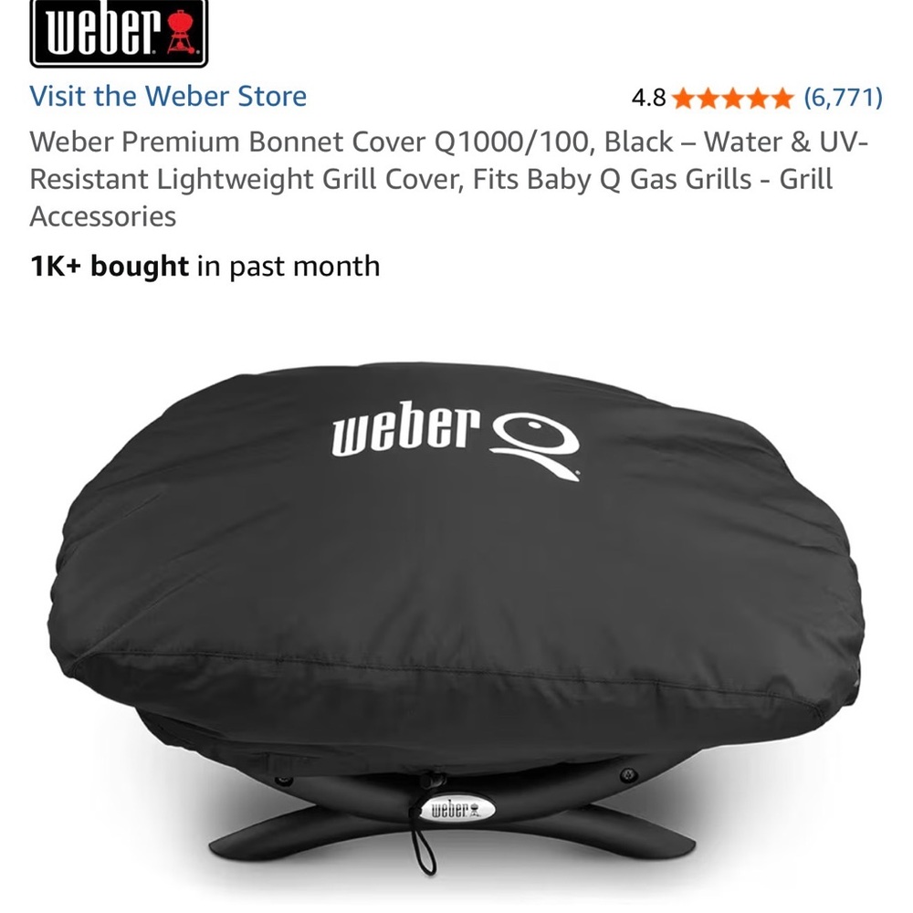 Weber Premium Grill Cover Q100 /Q1000